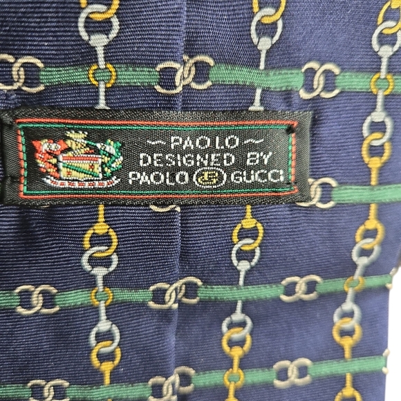 PAOLO GUCCI SILK TIE - Picture 4 of 7